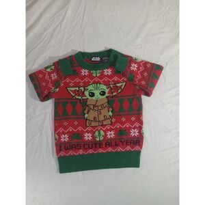 STAR WARS - THE MANDALORIAN BABY YODA THE CHILD Christmas Sweater- Kids 18 Month